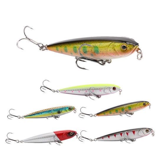 SeaKnight SK013 1PCS Pencil Fishing Lure 9g 80mm Topwater Hard Bait Hooks 3D Eyes Floating Lure SeaKnight SK013 1PCS Pencil Fishing Lure 9g 80mm Topwater Hard Bait Hooks 3D Eyes Floating Lure
