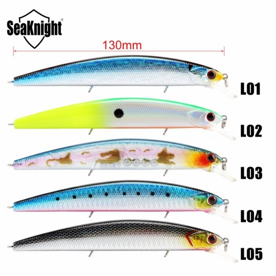 SeaKnight SK033 5pcs/lot 19g 130mm 0-1.5M Minnow Fishing Lure Hard Bait With VMC Hooks 3D Eyes SeaKnight SK033 5pcs/lot 19g 130mm 0-1.5M Minnow Fishing Lure Hard Bait With VMC Hooks 3D Eyes