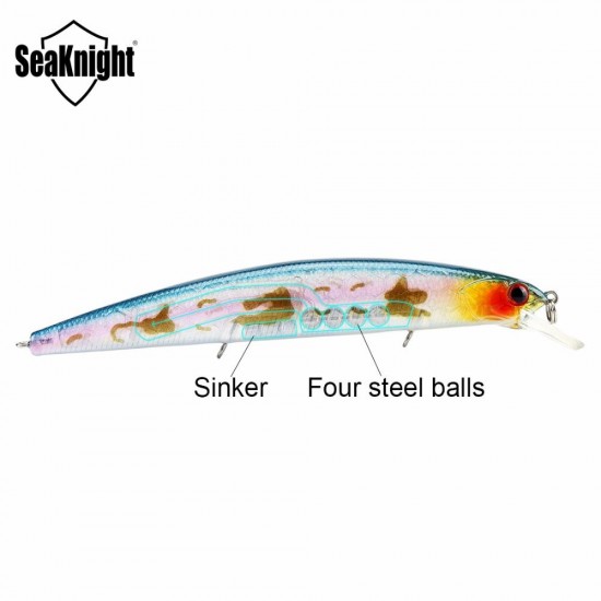 SeaKnight SK033 5pcs/lot 19g 130mm 0-1.5M Minnow Fishing Lure Hard Bait With VMC Hooks 3D Eyes SeaKnight SK033 5pcs/lot 19g 130mm 0-1.5M Minnow Fishing Lure Hard Bait With VMC Hooks 3D Eyes
