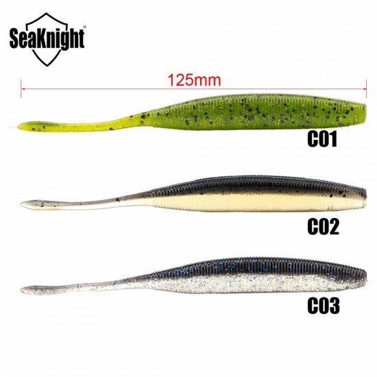 SeaKnight SL006 6pcs/bag 7.7g 125mm/5in Carp Fishing Lure Silicone Soft Worm Baits Lure SeaKnight SL006 6pcs/bag 7.7g 125mm/5in Carp Fishing Lure Silicone Soft Worm Baits Lure