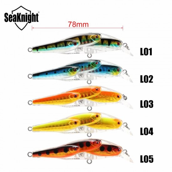 SeaKnight SL037 5pcs/lot 10.2g 78mm 0-1.0M Minnow Hard Bait VMC Hooks Floating Fishing Lure SeaKnight SL037 5pcs/lot 10.2g 78mm 0-1.0M Minnow Hard Bait VMC Hooks Floating Fishing Lure