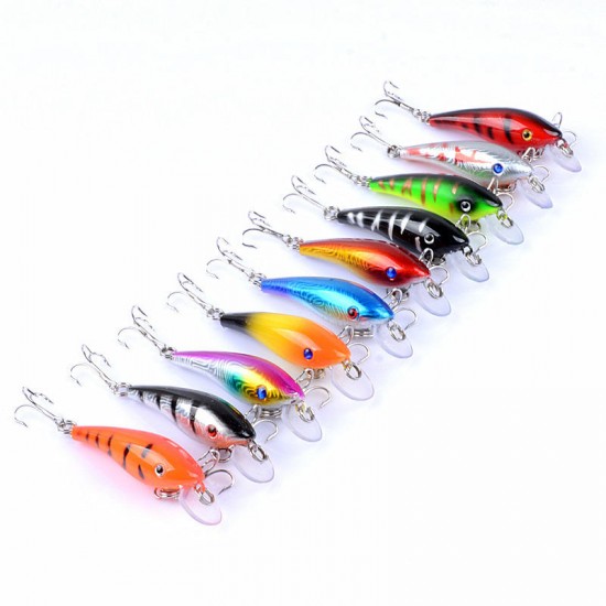 ZANLURE 10pcs/set 5.7cm 4.4g Minnow Fishing Lure 0.3m--1.2m Depth Artificial Hard Bait Wobbler Carp ZANLURE 10pcs/set 5.7cm 4.4g Minnow Fishing Lure 0.3m--1.2m Depth Artificial Hard Bait Wobbler Carp