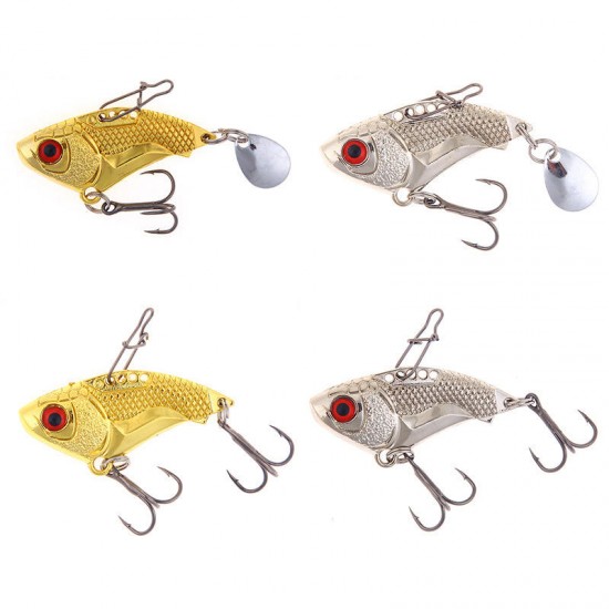 ZANLURE 4pcs/set 16g 4.5cm Vibration Spoon VIB Fishing Lure Artificial Hard Bait For Sea Fishing ZANLURE 4pcs/set 16g 4.5cm Vibration Spoon VIB Fishing Lure Artificial Hard Bait For Sea Fishing