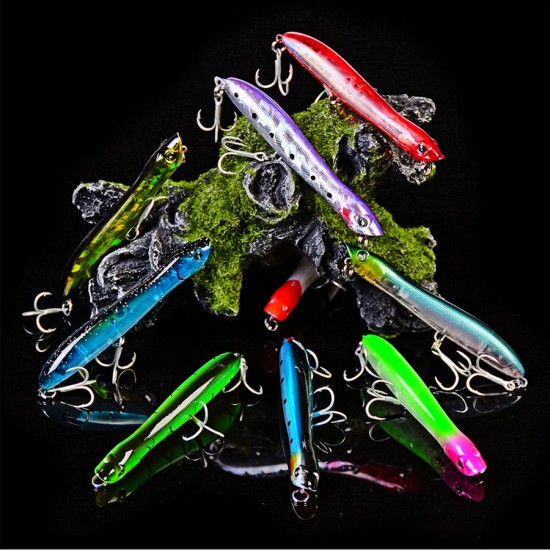 ZANLURE DW458 10pcs/set 83.5mm/6g Popper Lure Fishing Lure Hard Bait Sea Fishing ZANLURE DW458 10pcs/set 83.5mm/6g Popper Lure Fishing Lure Hard Bait Sea Fishing