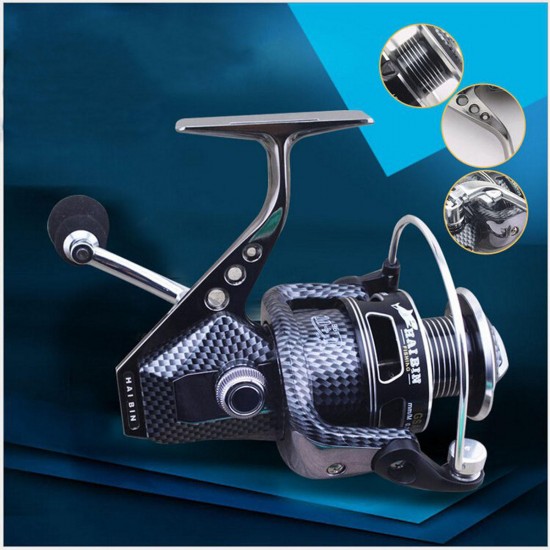 11BB 5.5:1 Metal Left/Right Sea Fishing Spinning Reel Speed Gear Spool 1000-7000