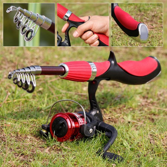 Carbon Fiber Rod Superhard Boat Ice Fly Lure Fishing Rod Reel Combo Fishing Tackle Set