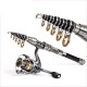 LEO 1.5-2.4m Carbon Fiber Telescopic Mini Sea Fishing Rod Casting Lure Fishing Pole