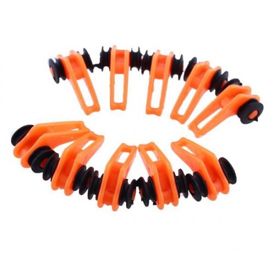 10 Pcs Fishing Rod Hook Keeper Plastic Holder Clip Hanging Baits Accesorios