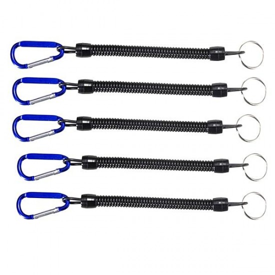 10pcs/lot Fishing Lanyards Boating Blue Ropes Secure Pliers Lip Grips Fish Tackle