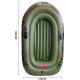 190*120cm 2-Person Green Kayak PVC Inflatable Boat Rubber Inflatable Boat Oars Air Pump Rope Set