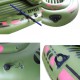 190*120cm 2-Person Green Kayak PVC Inflatable Boat Rubber Inflatable Boat Oars Air Pump Rope Set