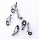 100Pcs Parts Repair Fishing Rod Guides Tips Kit Stainless Eye Rings