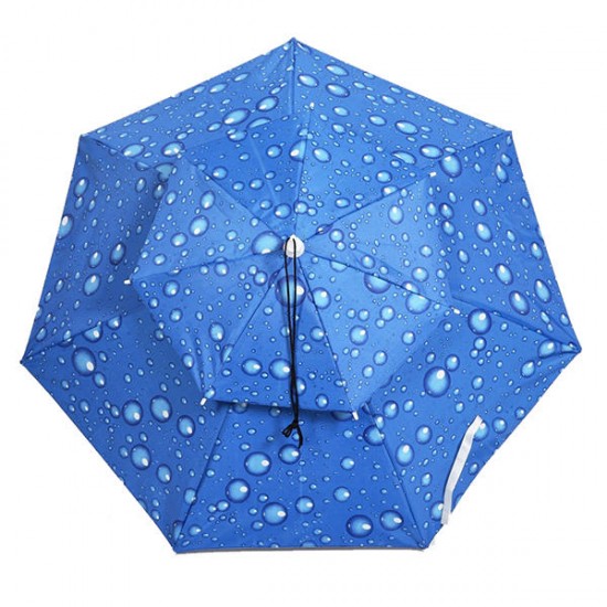 Outdoor Anti UV Windproof Double Umbrella Fishing Hat Portable Shade Camping Fishing Tool Outdoor Anti UV Windproof Double Umbrella Fishing Hat Portable Shade Camping Fishing Tool