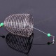 ZANLURE 10g Stainless Steel Wire Fishing Bait Lure Cage Fishing Trap Basket Feeder Holder