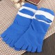 1 Pair Of Mens Cotton Toe Socks Five Finger Sports Outdoor Work Cotton Colours