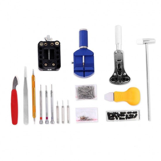 147 PCS Watch Tools Watch Repair Kit Spring Bar Back Case Opener Tool Set with Carrying Case