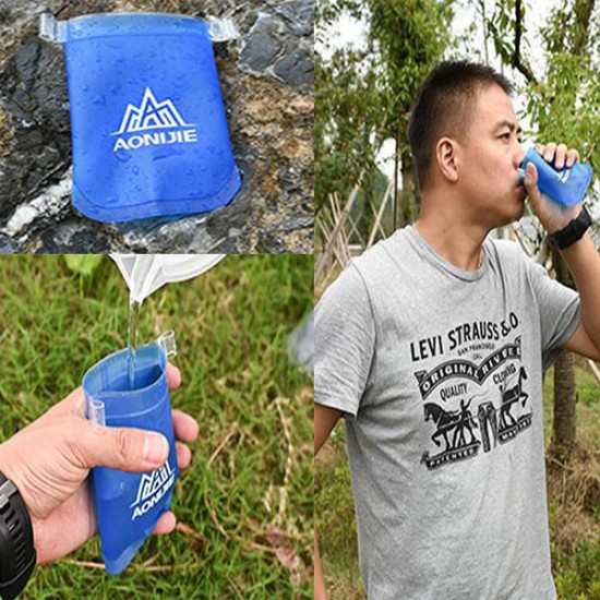 AONIJIE 170ML Sports Soft Water Bag Exercise Running Folding Cup Kettle AONIJIE 170ML Sports Soft Water Bag Exercise Running Folding Cup Kettle