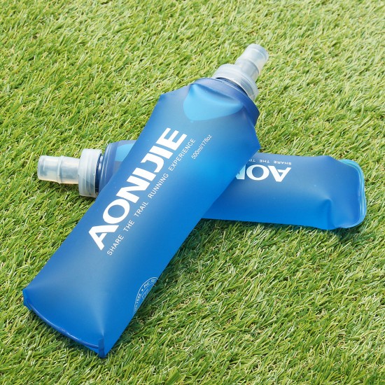 AONIJIE 250ml 500ml Foldable TPU Water Bottle Soft Drinking Kettle Outdoor Sports Running