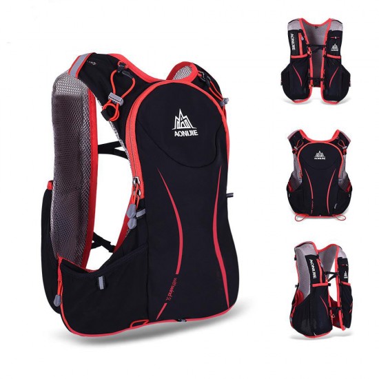 AONIJIE 5L Sports Running Vest Backpack Marathon Hydration Water Bag Pack Holder AONIJIE 5L Sports Running Vest Backpack Marathon Hydration Water Bag Pack Holder