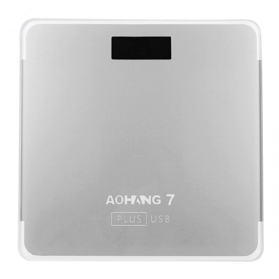 AOHANG 7 Plus USB Version 180kg LCD Electronic Digital Tempered Glass Body Weight Scale AOHANG 7 Plus USB Version 180kg LCD Electronic Digital Tempered Glass Body Weight Scale