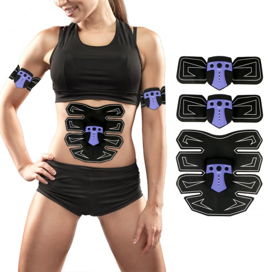 Abdomen Arm Muscle EMS Training Gear Black Technology Electrical Body Shape Trainer