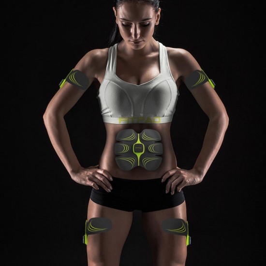 Fitpad Smart Electronic ABS Abdominal Muscle Building Equipment Body Shaper Fitness Gel Tape Belt Fitpad Smart Electronic ABS Abdominal Muscle Building Equipment Body Shaper Fitness Gel Tape Belt