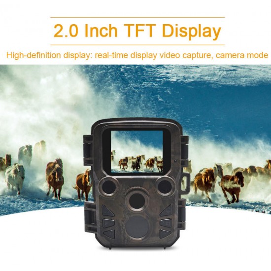 H501 Mini Hunting CAMERA Pyroelectric Infrared Sensing Long Standby Time& 20m range of IR Flash