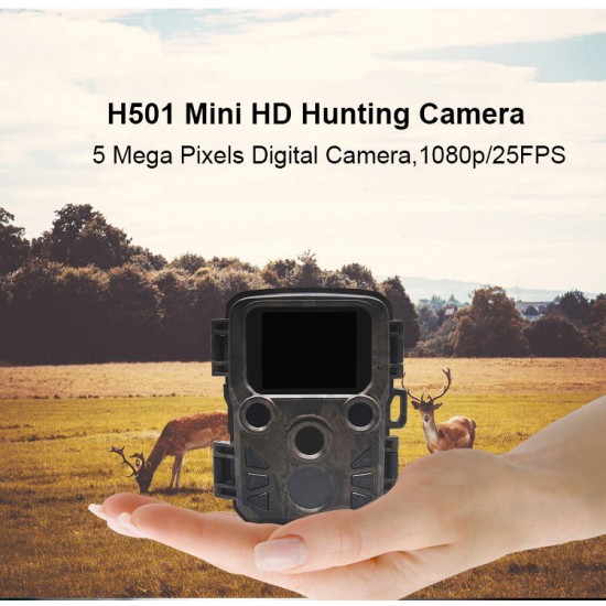 H501 Mini Hunting CAMERA Pyroelectric Infrared Sensing Long Standby Time& 20m range of IR Flash