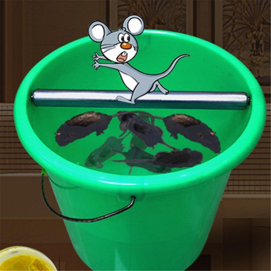 1 PC Mice Trap Log Roll Bucket Mice Trap Rolling Mouse Rats Stick Rodent Spin