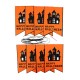 1 Set Halloween Hanging Holiday Party Decoration Ornaments DIY Pull Flag Castle Pumpkin Bat Witch