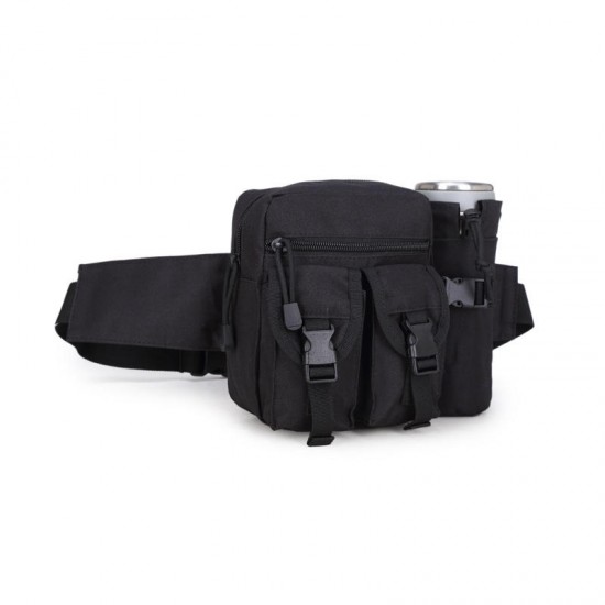 600D Nylon Outdoor Tactical Bag Waist Bag Molle Pouch Water Bottle Holder Waterproof Military Bag