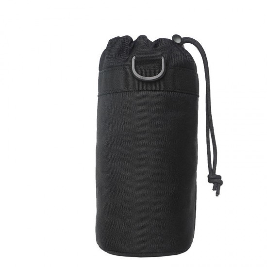 900D Nylon Water Bottle Bag Tactical Military Kettle Bag Camping Hiking Portable Drawstring Bag