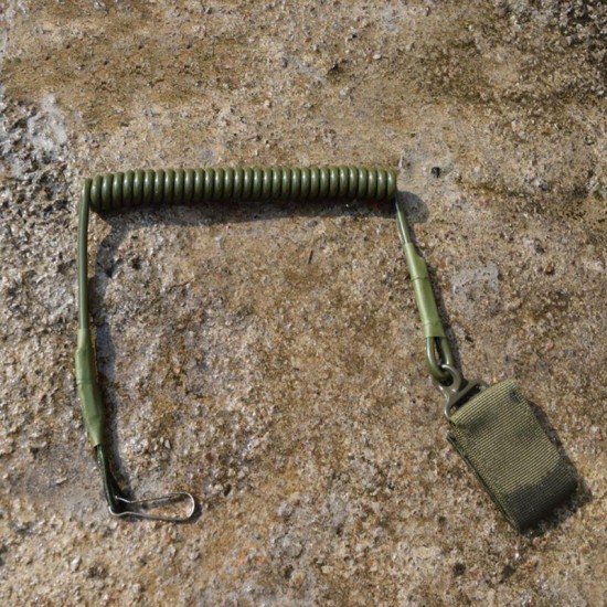 Elastic Anti-lost Tactical Stretching Gun Rope Anti-Theft Key Hanging Retractable Gun Accessories
