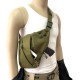 Men Women Canvas Crossbody Shoulder Chest Backpack Anti Theft Gun Tactical Sling Bag Gun Accessories Left/Right