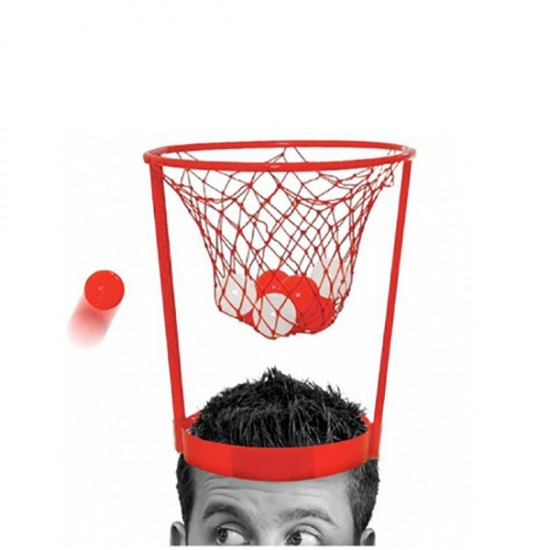 Head Basketball Hoop Game Circle Shot Plastic Basket Parent - Child Interactive Toys Hat