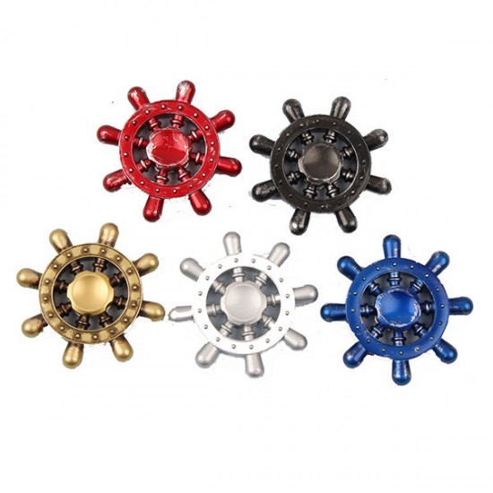 MATEMINCO 3 min Rotating Zinc Alloy Hand Spinner Rudder Hexagonal Fingertip Gyro