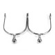 1 Pair Stainless Steel Walking Western Horse Spurs Riding Cowboy Antique Silver