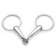 5in Stainless Steel Shires Hollow Mouth Equestrain Horse Snaffle Bit Loose Ring Bit