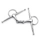 5" Full Cheek Stainless Steel Equestrian Loose Ring Horse Snaffle Bit D Ring