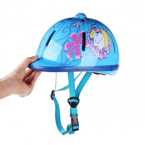 Adjustable Horse Riding Safe Hat Unicorn Racing Cap Ventilated Helmet For Kids Childs Cycling Helmet