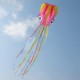 4m Octopus Soft Flying Kite with 200m Line Kite Reel 6 Colors