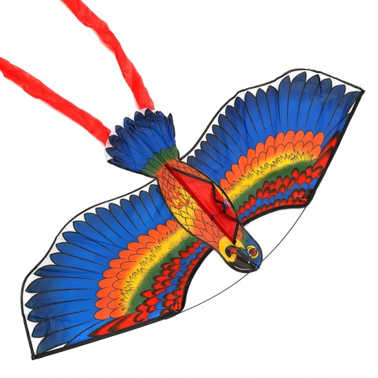 Outdoor Beach Park Polyester Camping Flying Kite Bird Parrot Steady With String Spool For Adults Kids