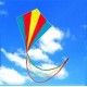 Outdoor Multicolor Triangle Rhombus Flying Kite With 30M Line