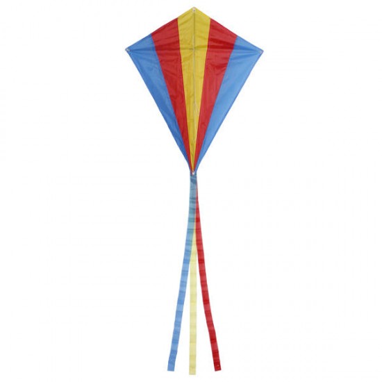 Outdoor Multicolor Triangle Rhombus Flying Kite With 30M Line