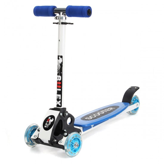 3 Wheels 15km/h Foldable Aluminum Alloy PU Wheel Anti-Skidding Kick Scooter For Kids