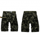 Hunting Summer Mens Cotton Multi Pockets Solid Breathable Loose Casual Shorts