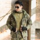 Men Outdoor Windproof Army Military Jacket G8 Python Camouflage Jackets Tactical Camo Fleece Python Jacket