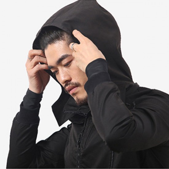 13 in 1 Smart Multi Pocket Travel Jacket with Built-in Neck Pillow Eye Mask Gloves Earphone Holders