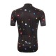 Mens Sports Riding Cycling Jersey Quick Dry Bicycle Short Sleeve Breathable Sportswear Polyester