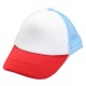 Adult Kids Children Red White Blue Adjustable Baseball Cap Outdoor Activity Sunscreen Sun Hat